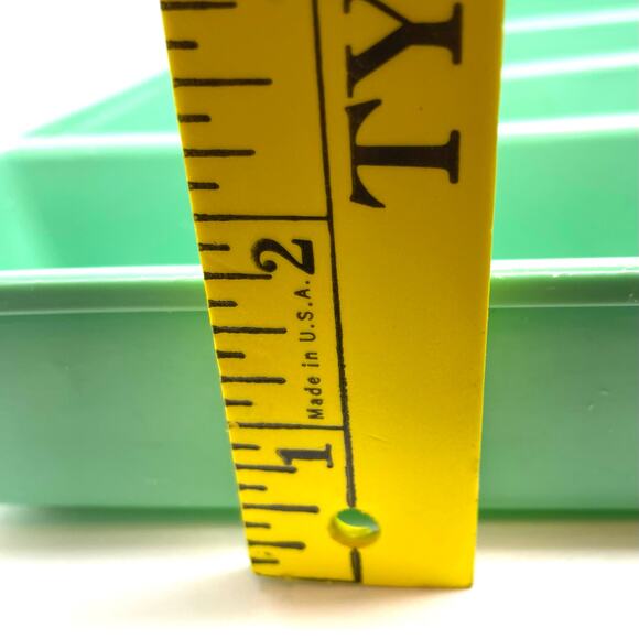 Blisscraft of Hollywood Vintage Drawer Organizer Green Molded Plastic Scalloped - Picture 12 of 15